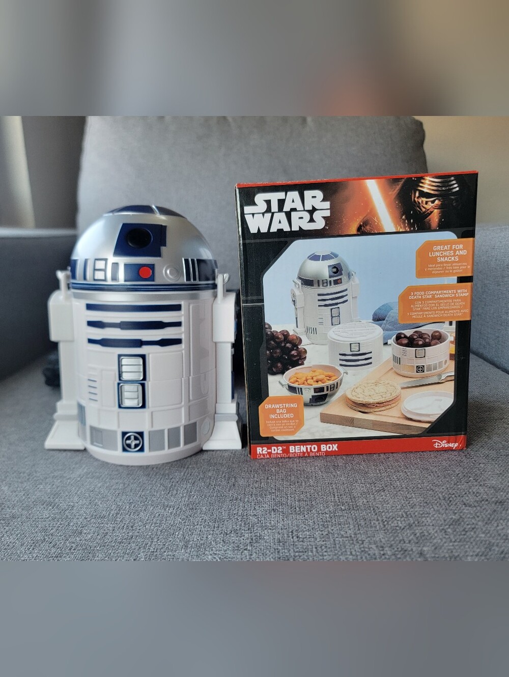 Star Wars R2‑D2 Bento Box • 3‑Tier Lunch Container • Never Used - Picture 2 of 6